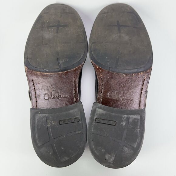 Cole Haan Mens Cap Toe Dress Shoes Single Strap Buckle Pebbled Brown Size 11 M main image 6
